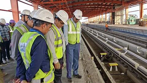 Officials investigating work on a metro station in Bhopal