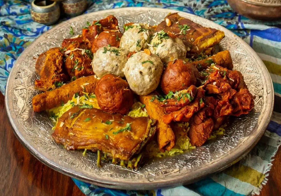 A platter of Wazwan