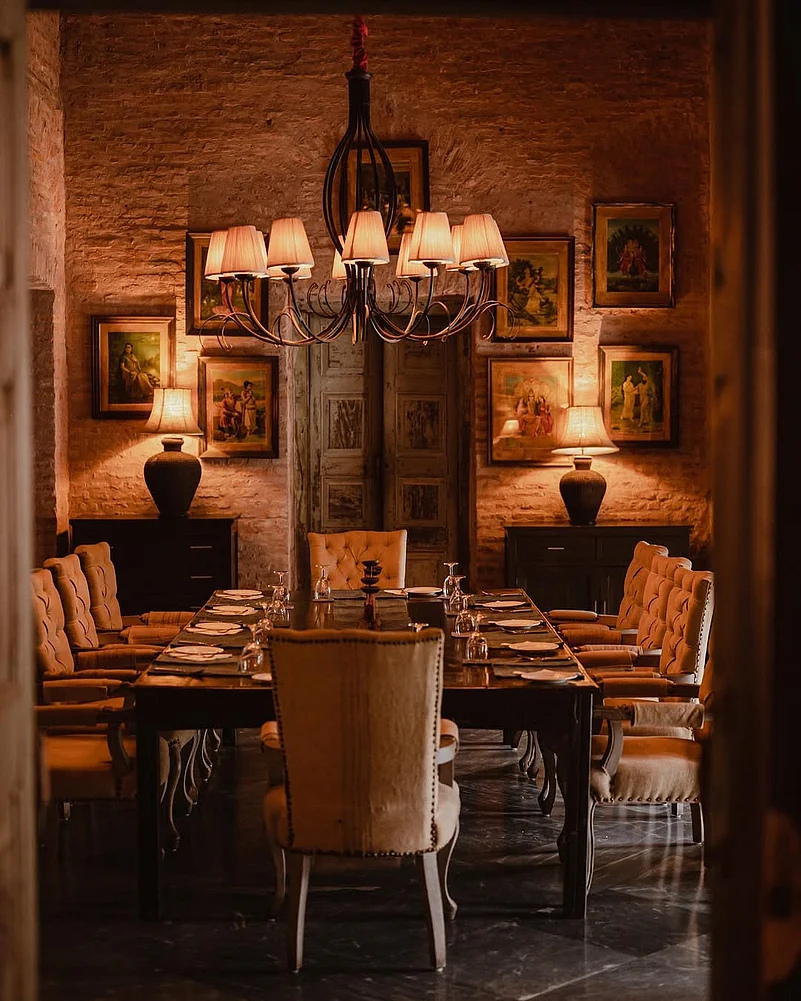 The interiors are filled with antiques