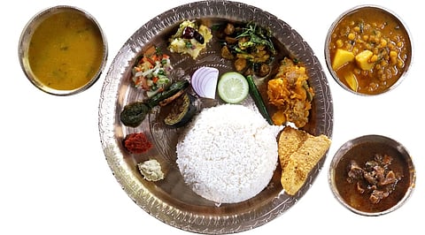 Enjoy a traditional Assamese thali