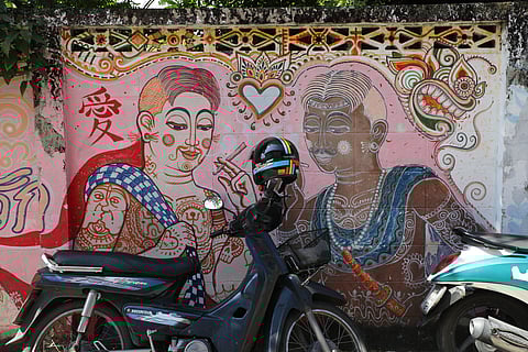 At the art district of Chiang Mai