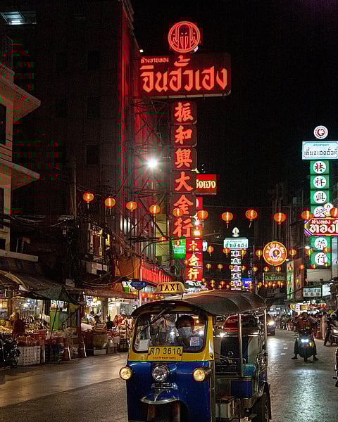 Chinese New Year decorations in Chiang Mai