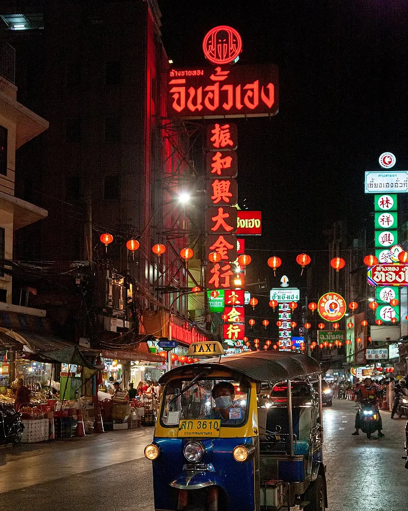 Chinese New Year decorations in Chiang Mai