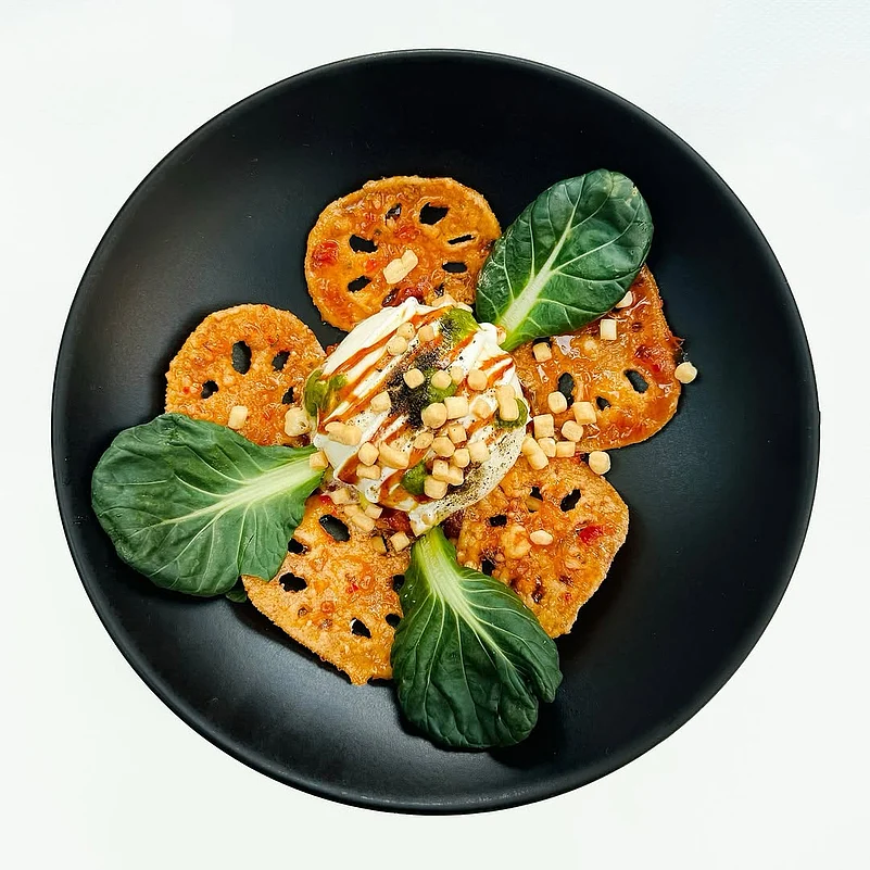 Indian Accents modern take on the classic papdi chaat