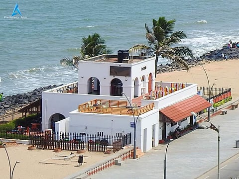 Le Cafe is a popular eatery in Pondicherry