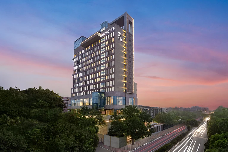 The hotel pitches itself largely as a business hotel - Novotel New Delhi Centre