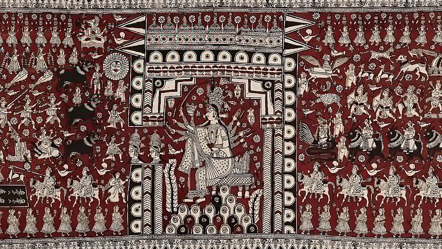 art.fervour/instagram : A specimen of Mata Ni Pachedi, Gujarat