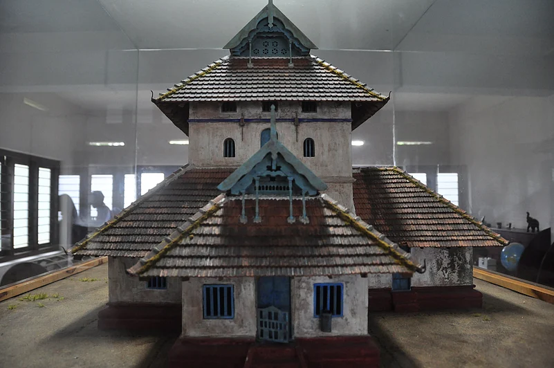 Miniaturised model of the ancient Cheraman Juma Masjid which recently got renovated