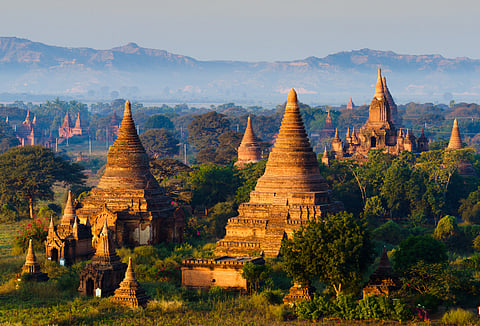 Bagan is an ancient city and a UNESCO World Heritage Site in the Mandalay region of Myanmar