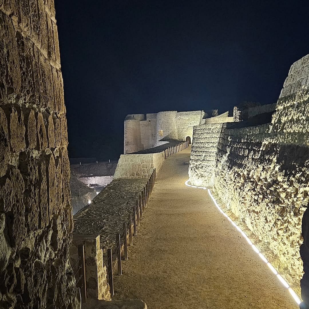 Bahrain Fort is known for its impressive nighttime lighting, making it a visually stunning attraction