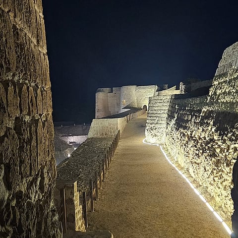 Bahrain Fort is known for its impressive nighttime lighting, making it a visually stunning attraction