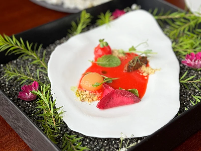A refreshing Tender Coconut Carpaccio