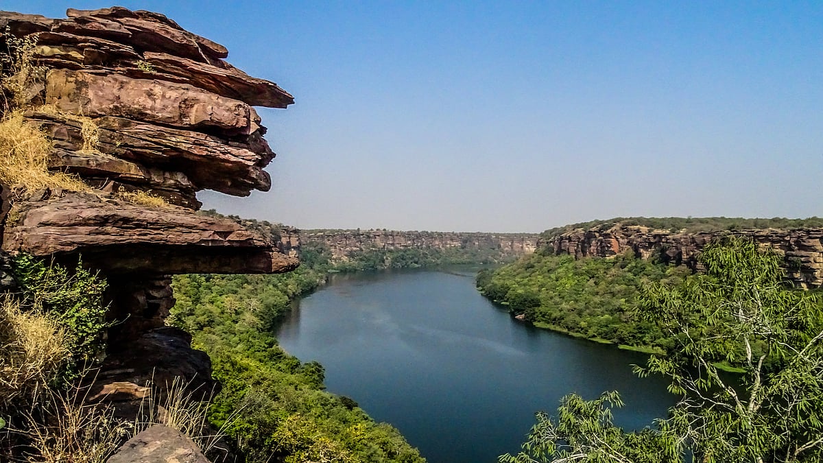 A portion of the Chambal River in Rajasthan