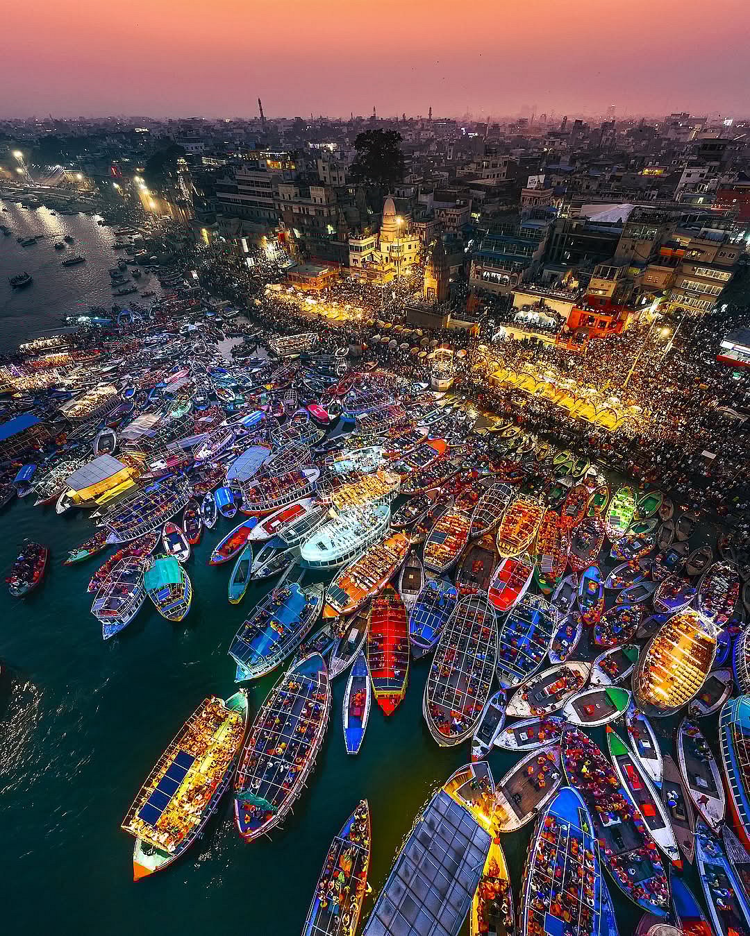 A view of Varanasi Ghats