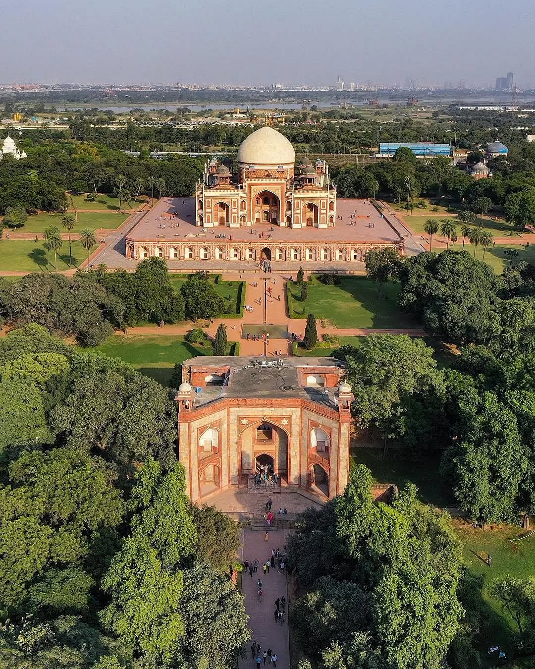 jpsingh_99/instagram : An aerial view of Humayuns Tomb