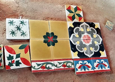 Jean-Pierre Dalbéra/Wiki Commons : Athangudi tiles are characterised by their vibrant colours and geometric patterns