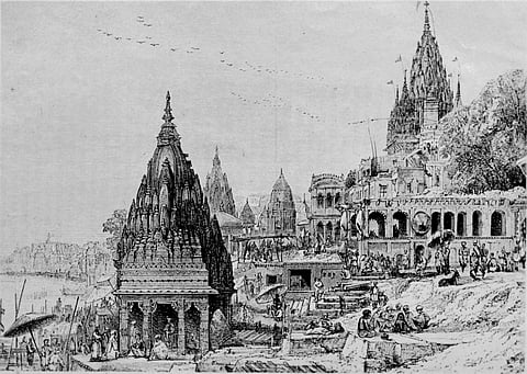 An early sketch of the temple