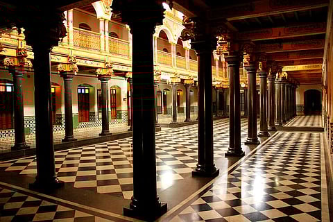 The Inner Hall  at Chettinad Palace 