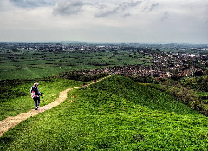 Walk up to get to the top of Glastonbury Tor for stunning views