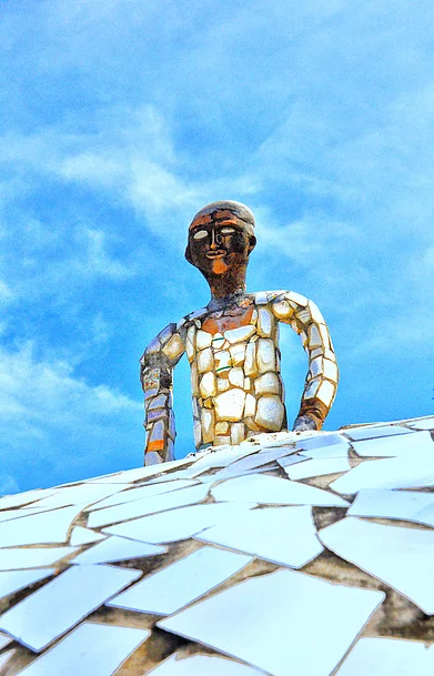 Wikimedia Commons : A sculpture at the Rock Garden