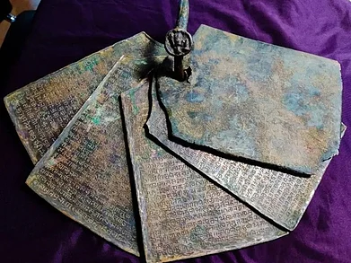FalconCoinsGallery/Facebook : Five copper plates dating back to the 15th century were recently discovered by the ASI and the Falcon Coins Gallery