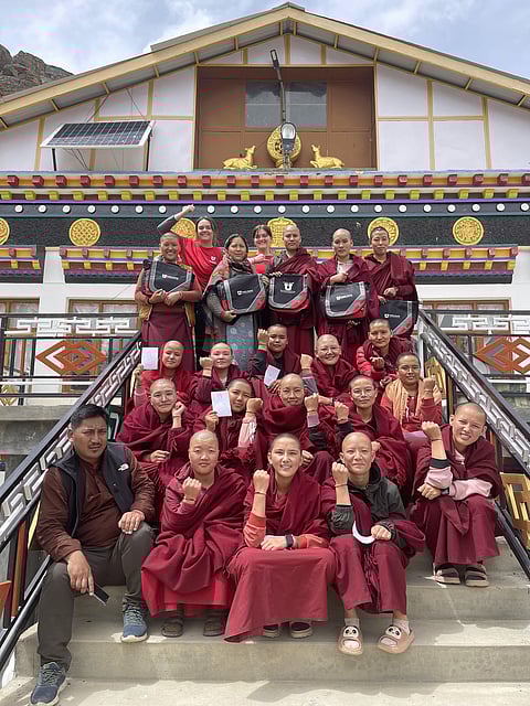 Spreading menstrual health and hygiene awareness at a Buddhist nunnery along with the distribution of menstrual cups as an environmentally-friendly alternative to sanitary pads