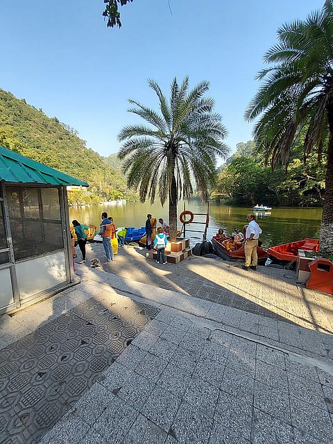 The boating area in Renuka Lake, Sirmaur district