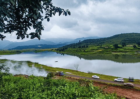 Thajangi Reservoir is about six km from the village.