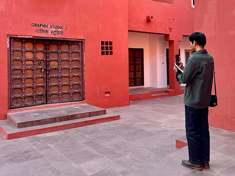 Since 2014, Bharat Singh has been documenting havelis, stepwells, and other structure across cities in Rajasthan. - Kamala Lucas