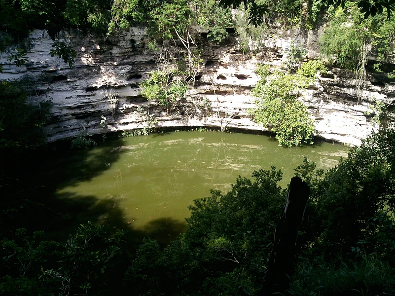 A view of Cenote Sagrado