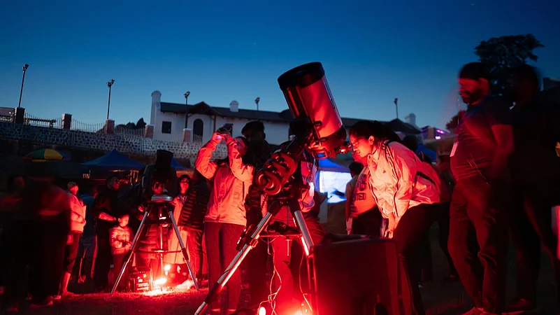Participants at a “Nakshatra Sabha” event in Uttarakhand