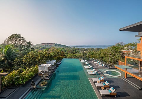 The pool at JW Marriott Goa