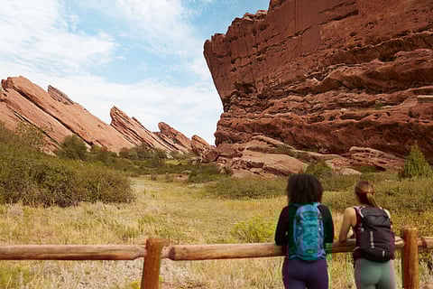 Red Rocks Park & Amphitheatre outside of Denver is free to explore while ticketed events aren’t in session. 