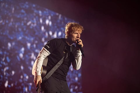 Ed Sheeran performs in Shillong