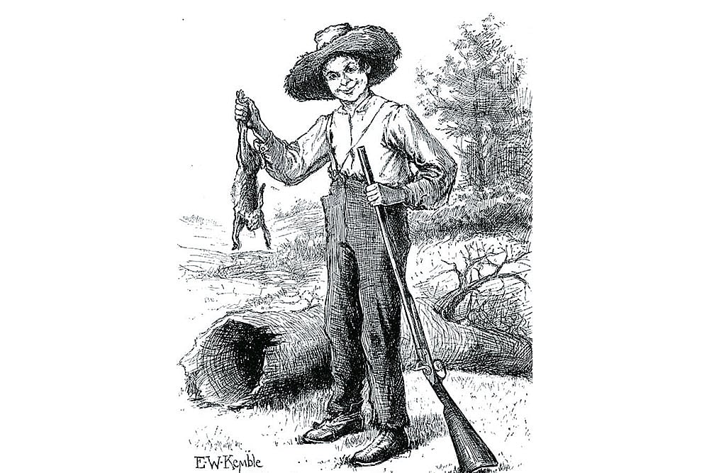 Huckleberry Finn, 
illustrated by E.W. Kemble (1884)