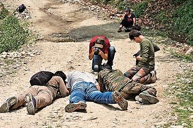 Sanjay Sondhi : Visitors capturing butterflies, damselflies, and wildflowers on camera at the Devalsari Titli Utsav