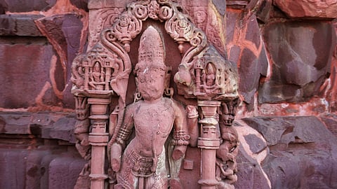 A carving at the Bhojeshwar Mahadev temple in Madhya Pradesh