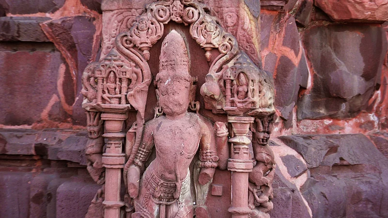 A carving at the Bhojeshwar Mahadev temple in Madhya Pradesh