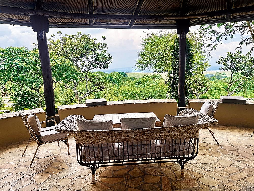 Kyambura Gorge Lodge is a boutique property on the edge of the forest with eight cottages overlooking the grassland savannah and volcanic crater fields 