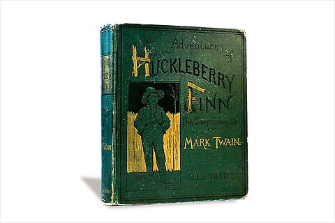 The first issue of "Adventures of Huckleberry Finn" by Mark Twain; Courtesy: rarebookcellar.com