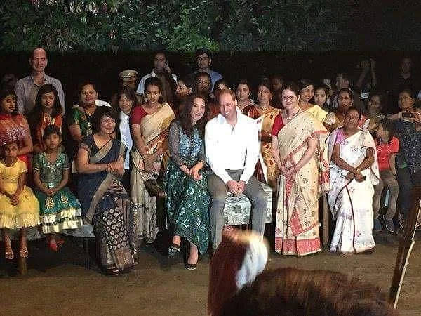 Princess Kate Middleton and Prince William during their stay with Jungle Travels India