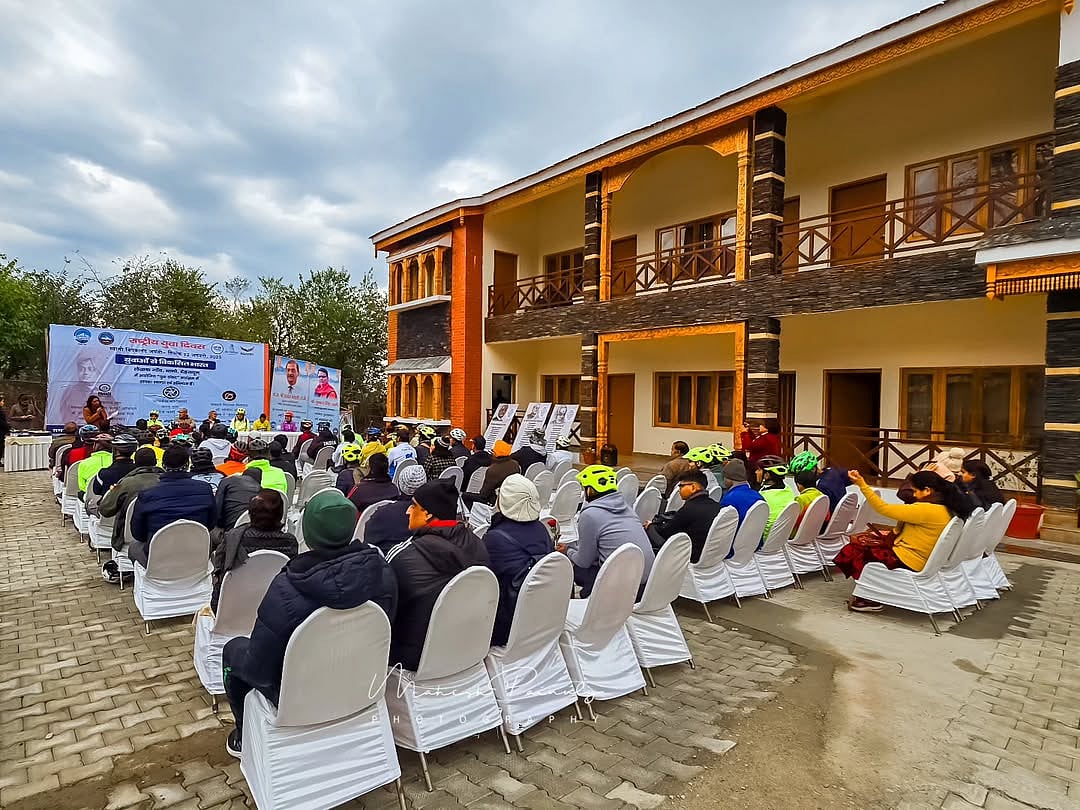 A meeting held at Lekhak Gaon