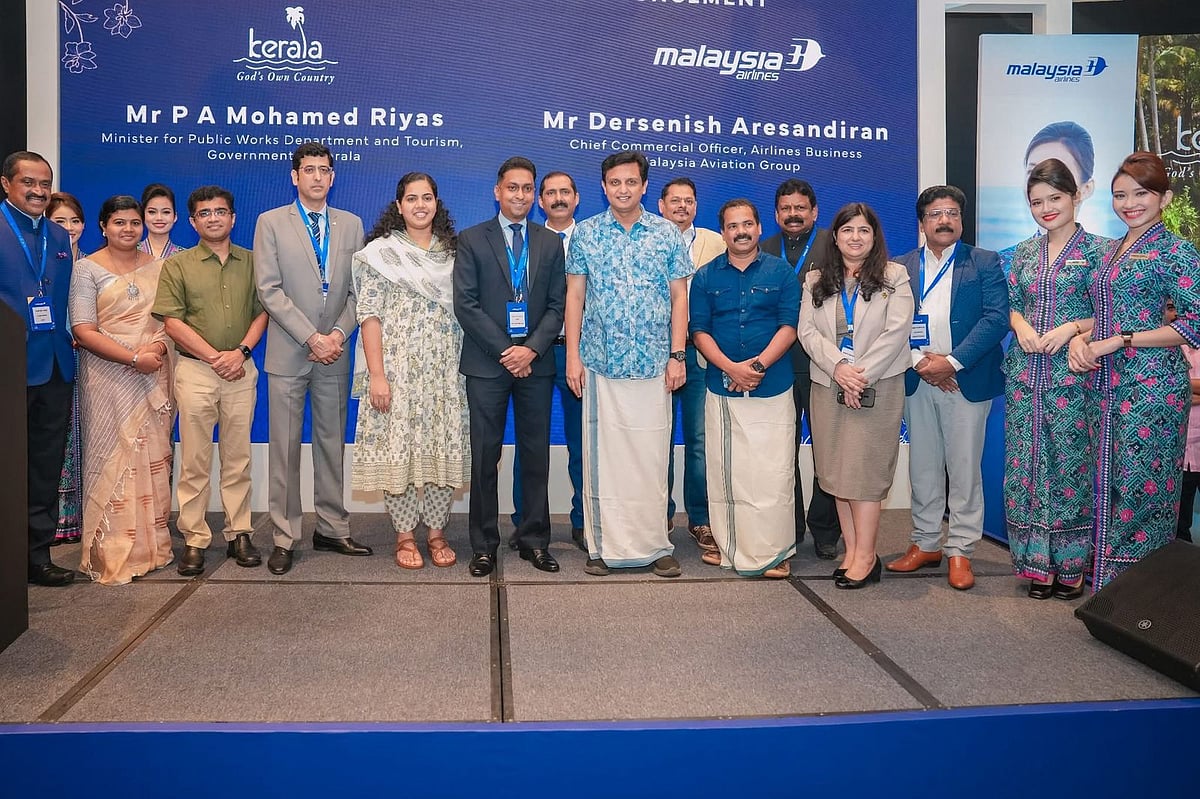 keralatourismofficial/Facebook : Dignitaries at the official declaration of the Look East campaign by Kerala Tourism and Malaysia Airlines