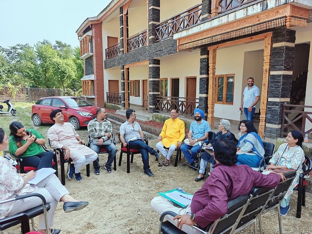 A literary meeting at Lekhak Gaon