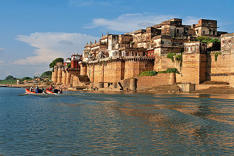 The Ramnagar Fort in Varanasi on the eastern bank of the Ganga