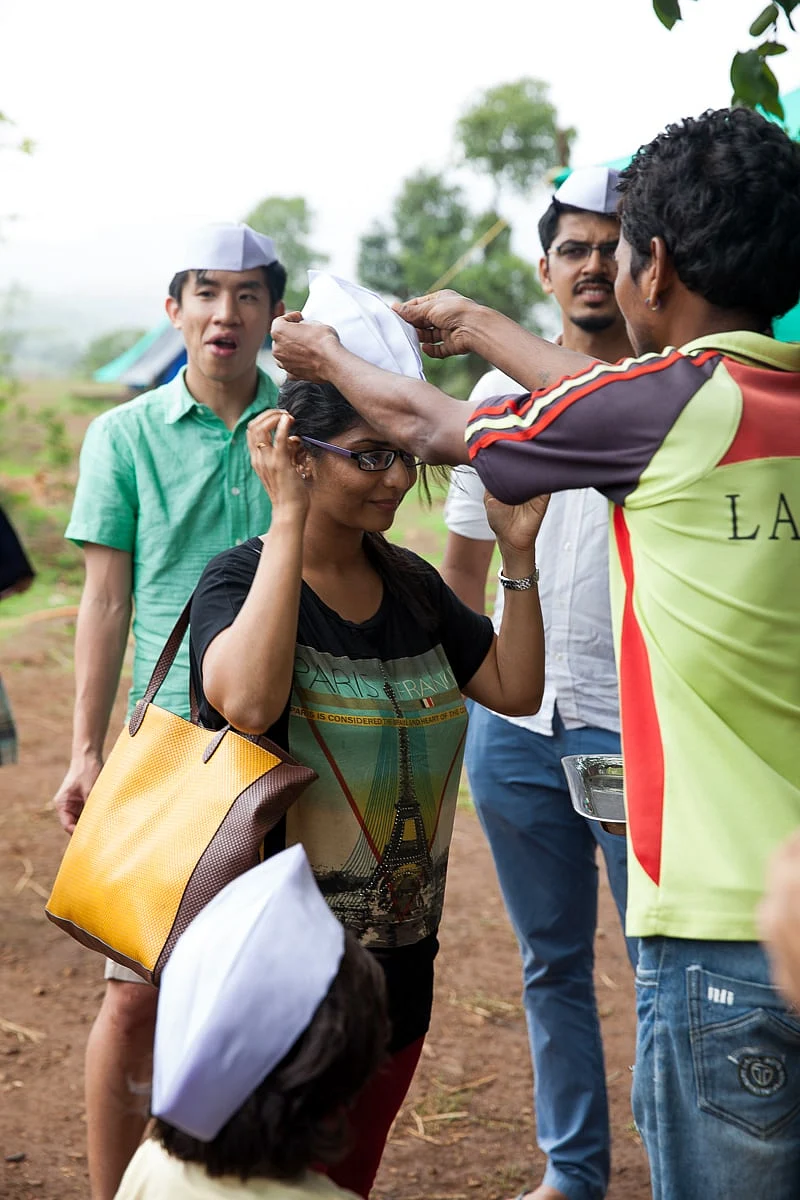 A traditional welcome for guests