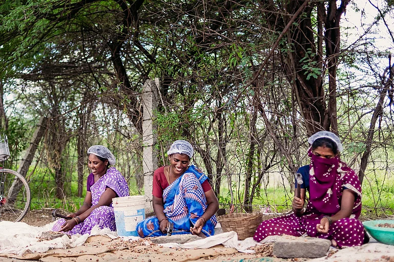 Some of the workers employed by Kheoni Wellness to make skincare products - KHEONI