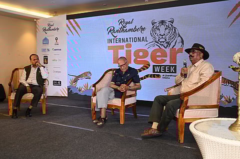M.K. Ranjitsinh Jhala, Chairperson of the Wildlife Trust of India, and conservationist Daulat Singh Shaktawat shared their insights on coexistence strategies