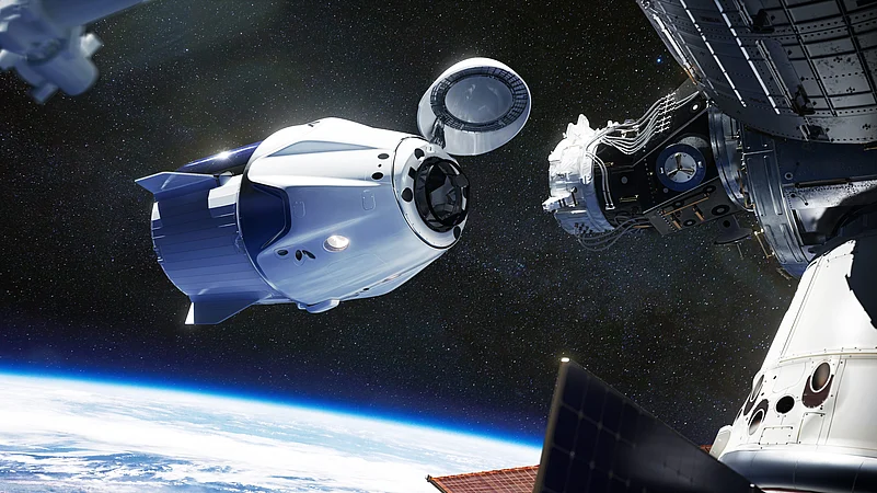 Shubhanshu Shukla will travel to the ISS will on the SpaceX Dragon spacecraft, seen here