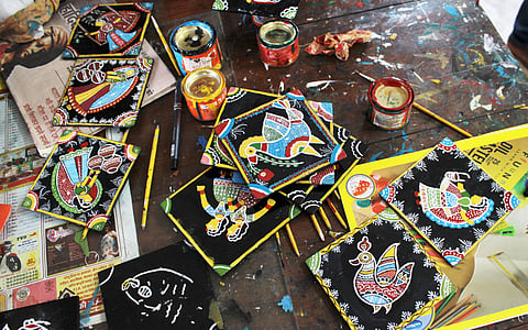A tikuli art workshop